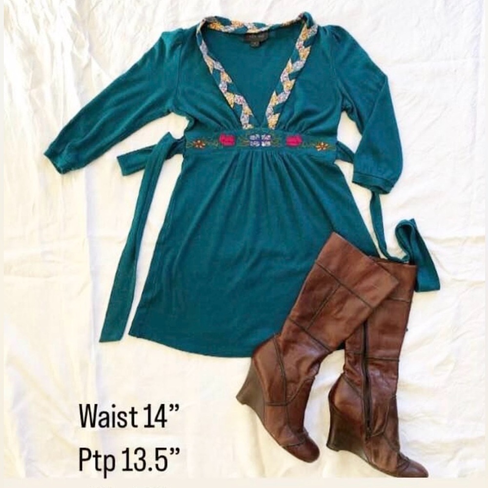 Retro boho mini dress